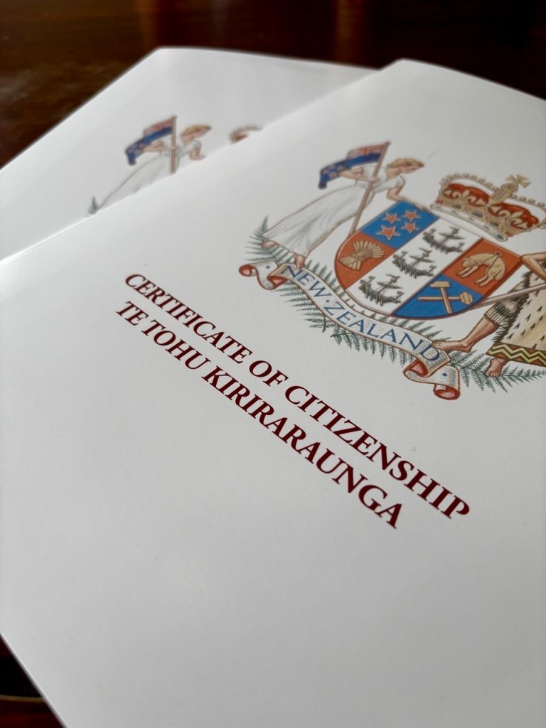 New Zealand Citizenship folder